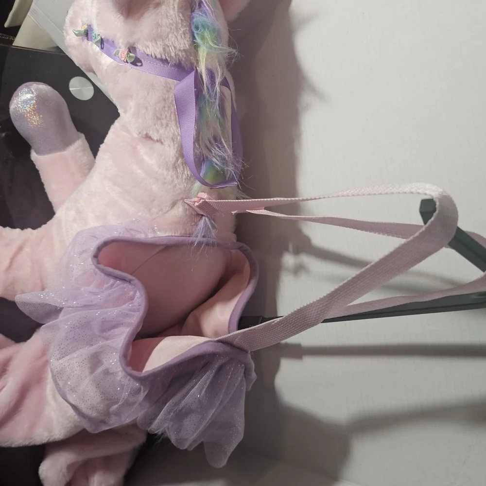 Dream Play Imagine Girl Fancy Pink Riding Unicorn Halloween Costume Dress Up 2-4